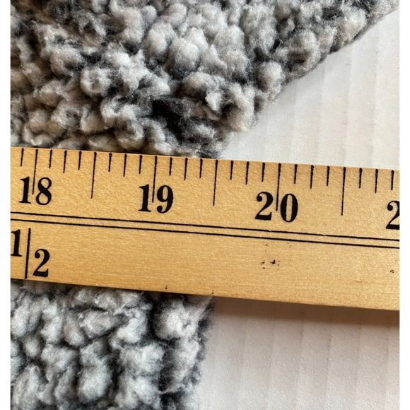 Cozy Sherpa Womens Grey 1/4 Zip Sherpa Sweatshirt with Piping Size M Outdoor - Picture 9 of 11